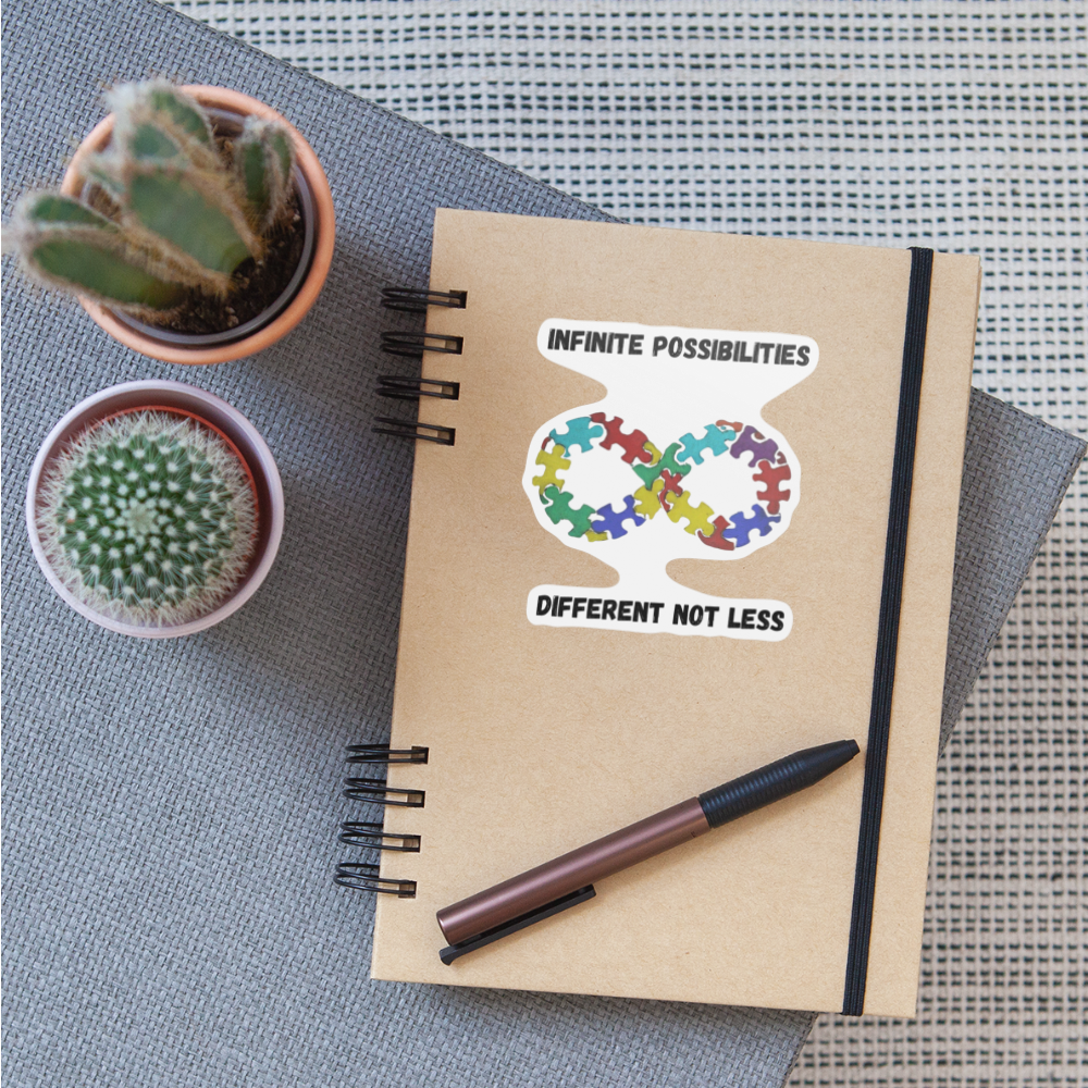 Autism Awareness Sticker - white matte