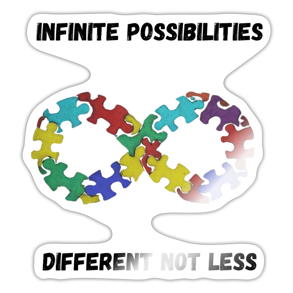 Autism Awareness Sticker - white glossy