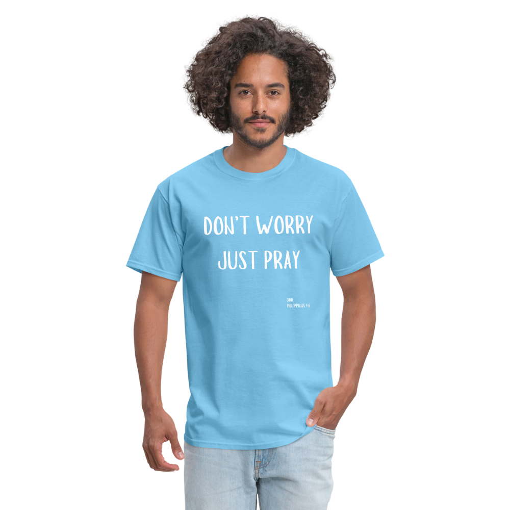 Don’t Worry T-Shirt - aquatic blue