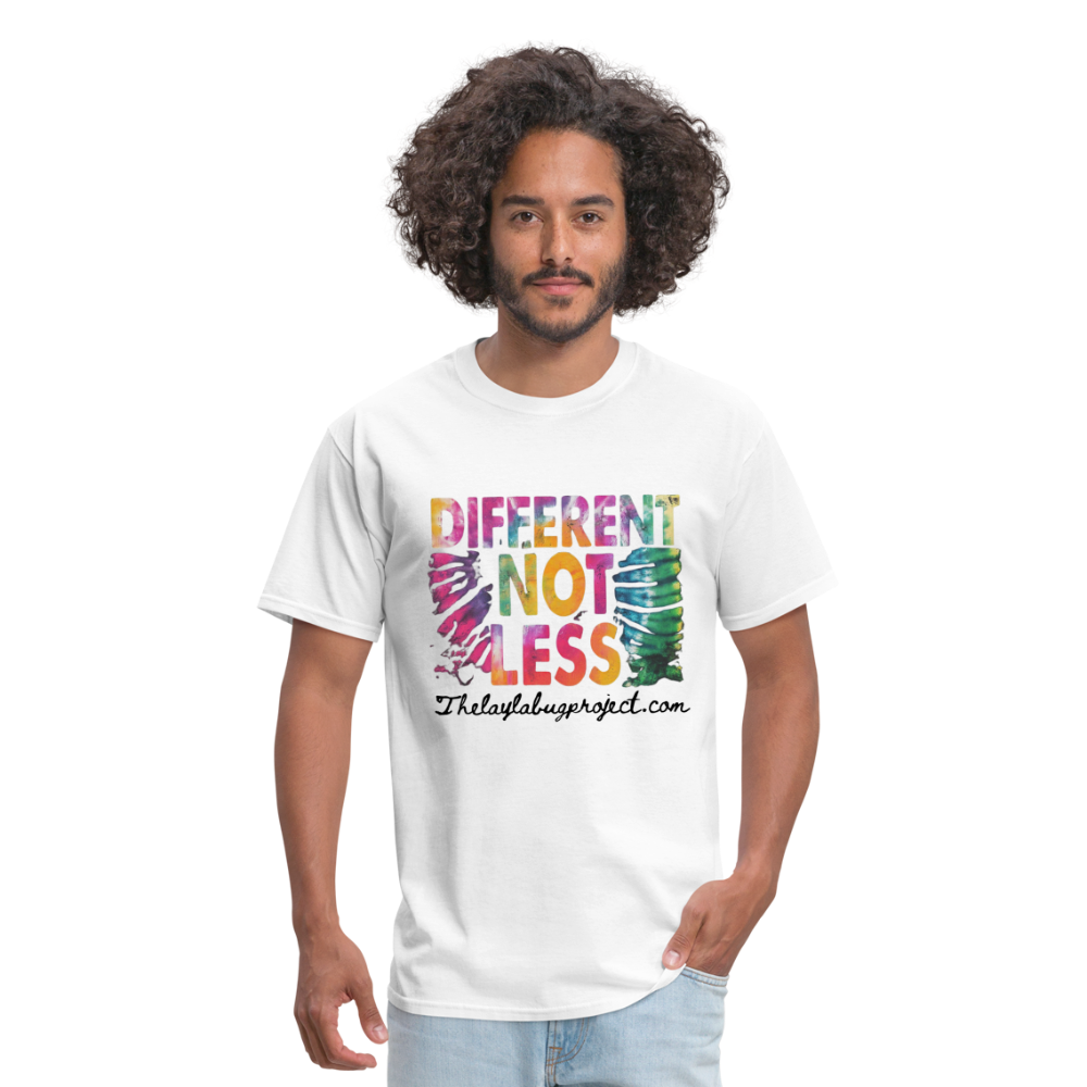 Different Not Less - white