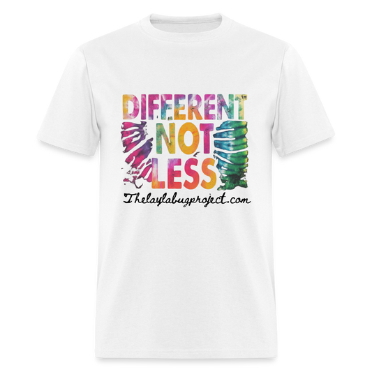 Different Not Less - white