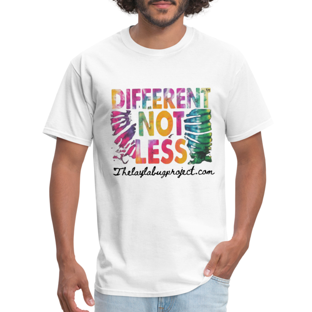 Different Not Less - white