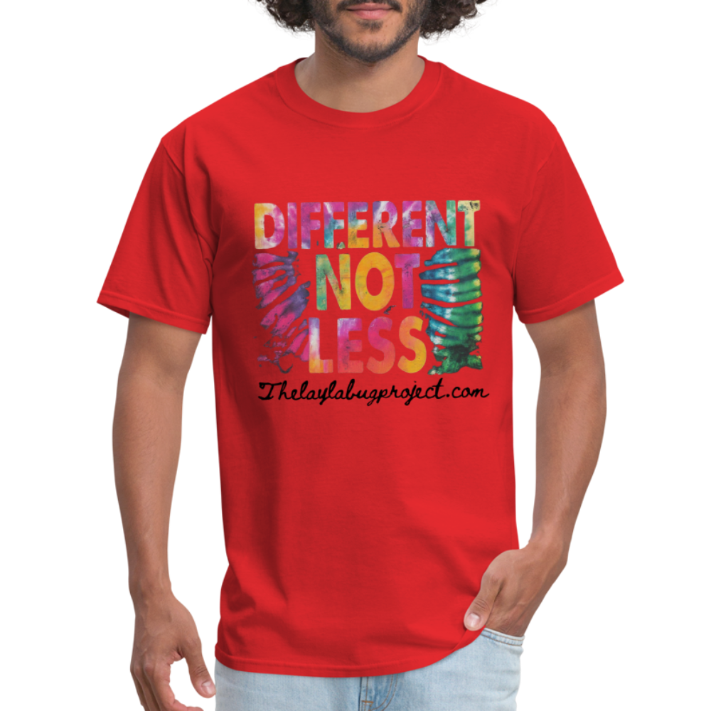 Different Not Less - red