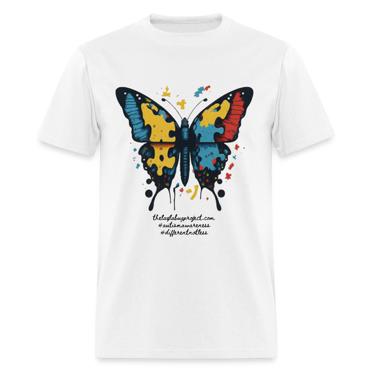 Autism Butterfly - white