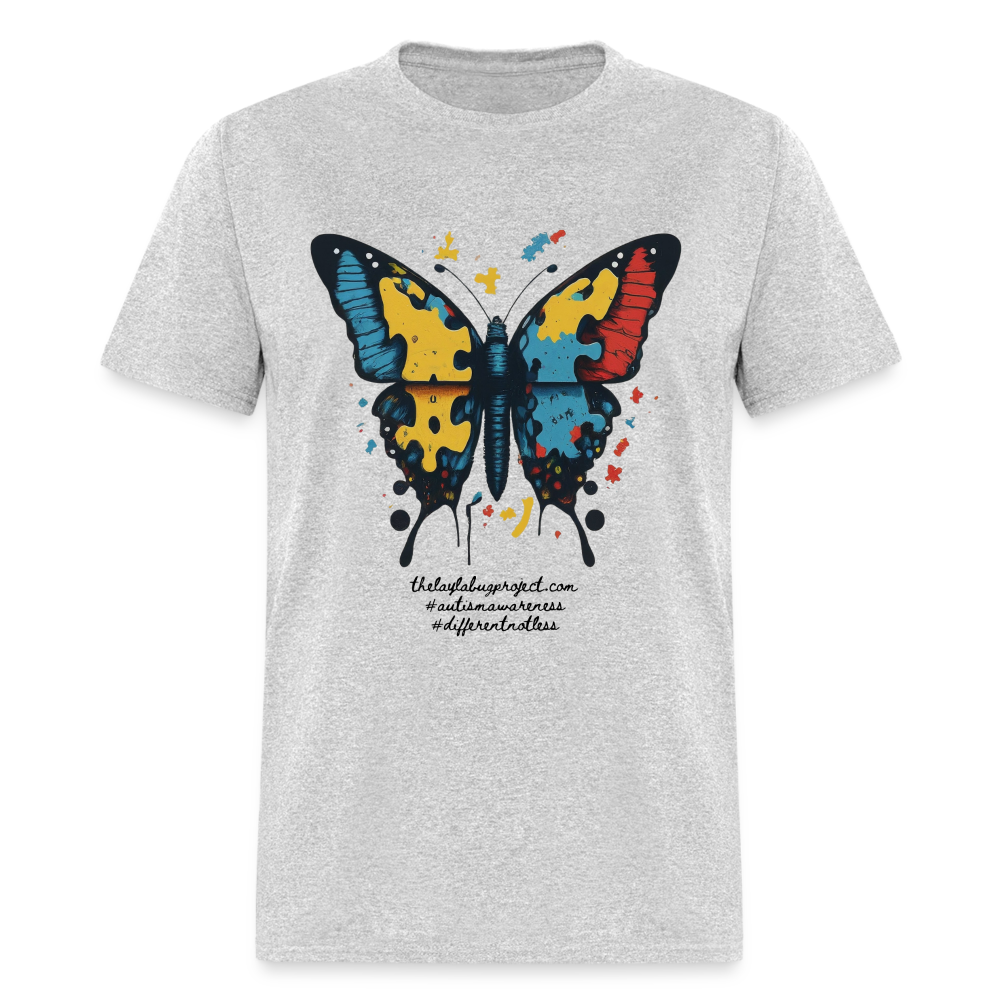 Autism Butterfly - heather gray