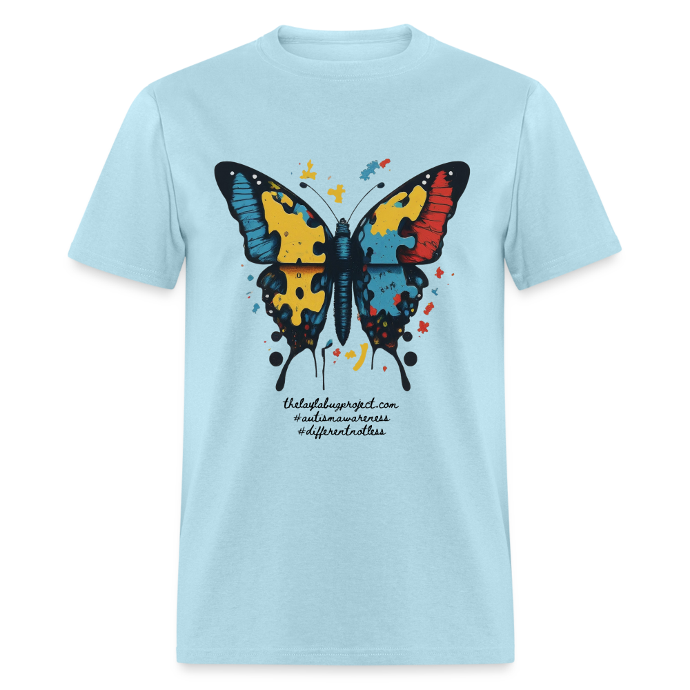 Autism Butterfly - powder blue