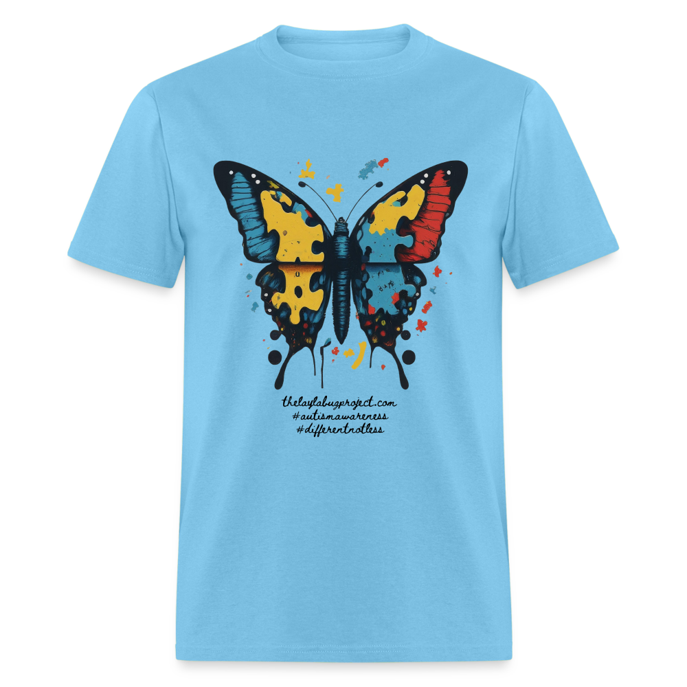 Autism Butterfly - aquatic blue