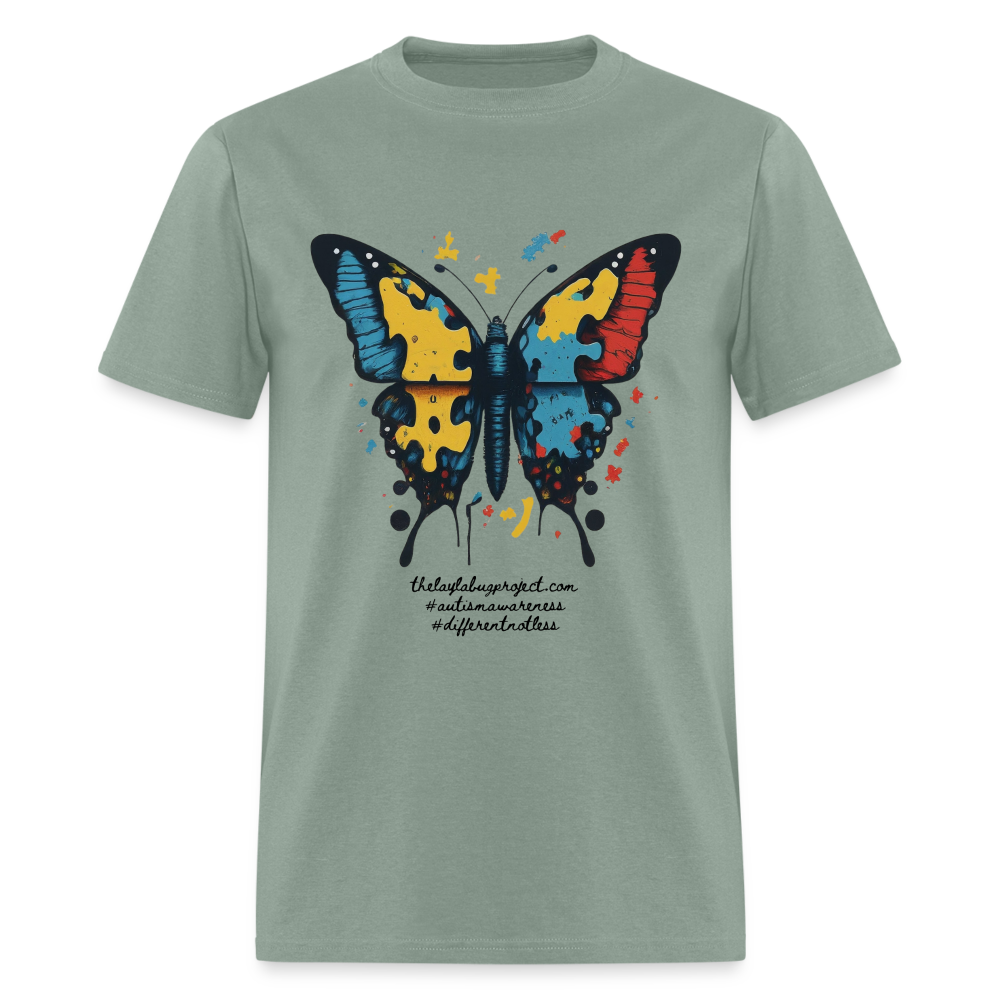 Autism Butterfly - sage