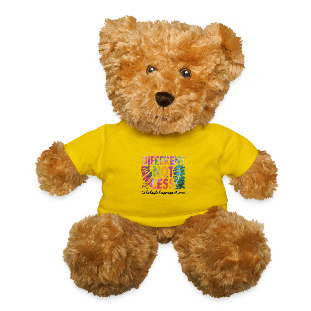 Different Not Less Teddy Bear - yellow