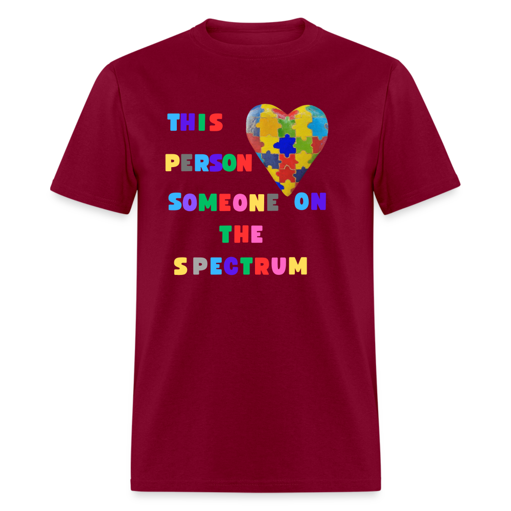 Love Someone On The Spectrum - burgundy