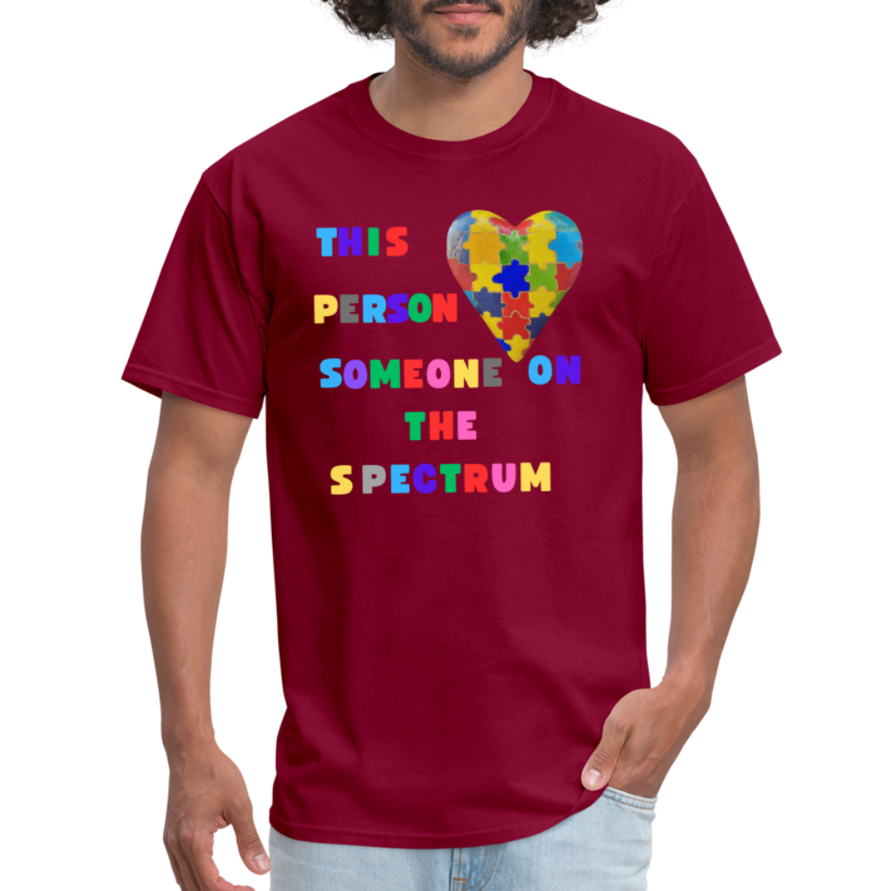 Love Someone On The Spectrum - burgundy