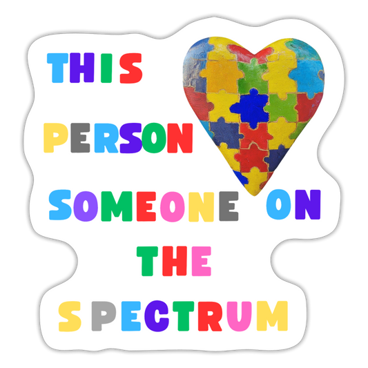 This Person Loves Someone on the SpectrumSticker - white matte