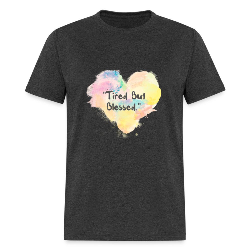 Tired But Blessed Unisex Classic T-Shirt - heather black